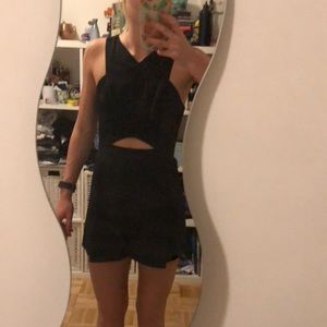 Topshop Romper in black with cutout